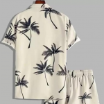 Men Relaxed Fit Rayon Night Wear Set